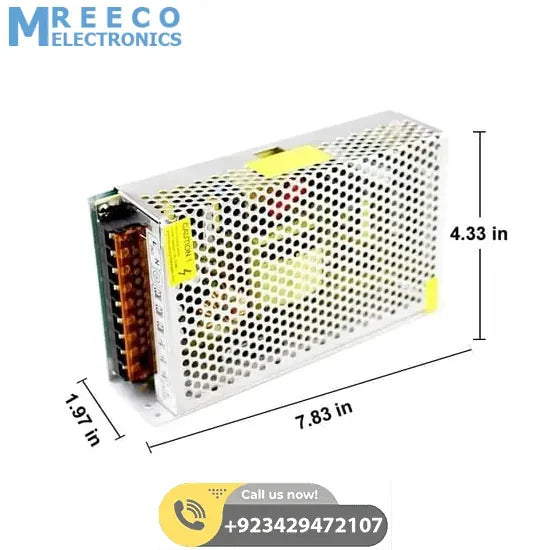 Switching DC Power Supply SMPS 12V 20A 240W - Side View