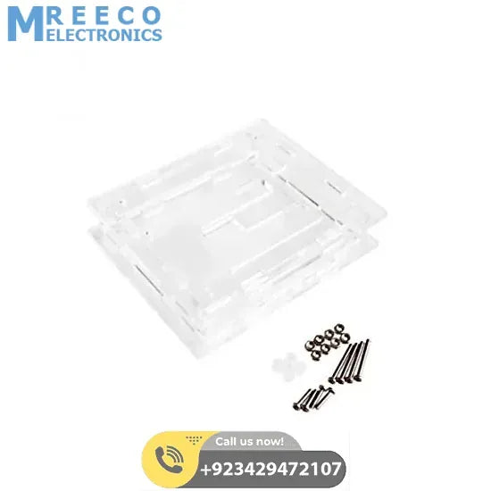 Clear Acrylic Case Shell Kit for XH W1209 Digital Temperature Control Module - Front View