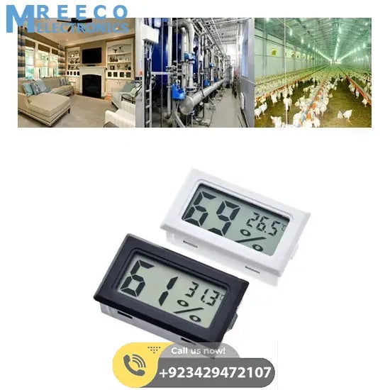 Mini Digital Thermometer Hygrometer Temperature Humidity Meter FY-11 - Front View