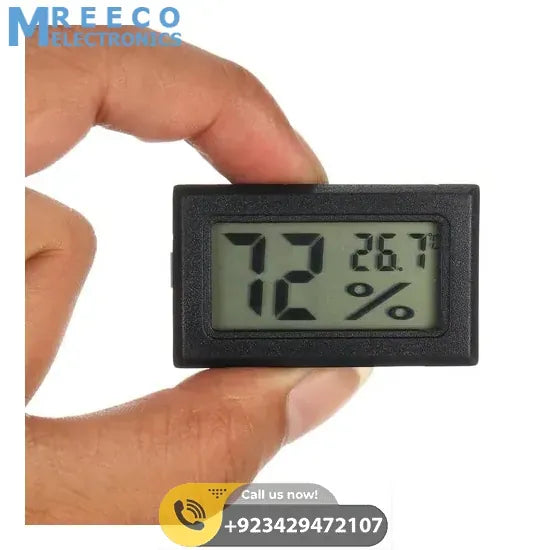 Mini Digital Thermometer Hygrometer Temperature Humidity Meter FY-11 - Side View