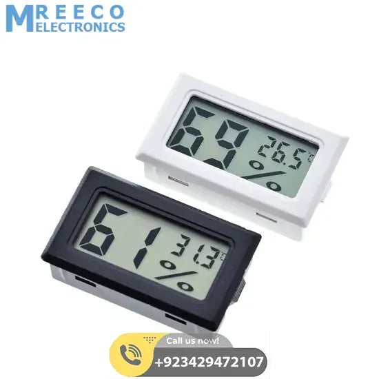Mini Digital Thermometer Hygrometer Temperature Humidity Meter FY-11 - Back View