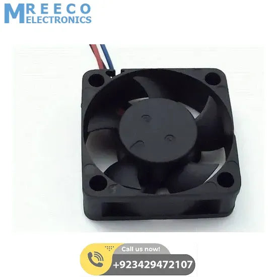 2 Wire 40x40x20mm 12V DC Brushless Fan - Front View