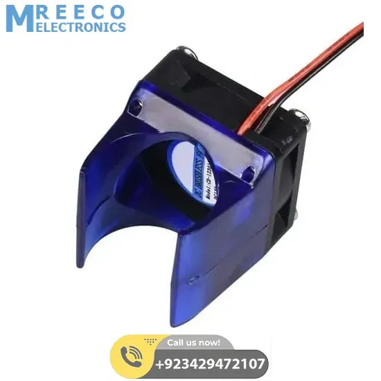 Long distance 3D V6 J head All metal Hotend Bowden Extruder with cooling fan - Angle View