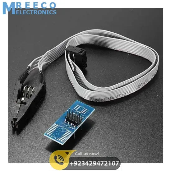 SOIC8 SOP8 Test Clip For EEPROM 93CXX 25CXX 24CXX in circuit programming - Front View