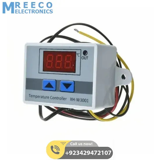 XH-W3001 220V 10A Digital Temperature Controller - Side View