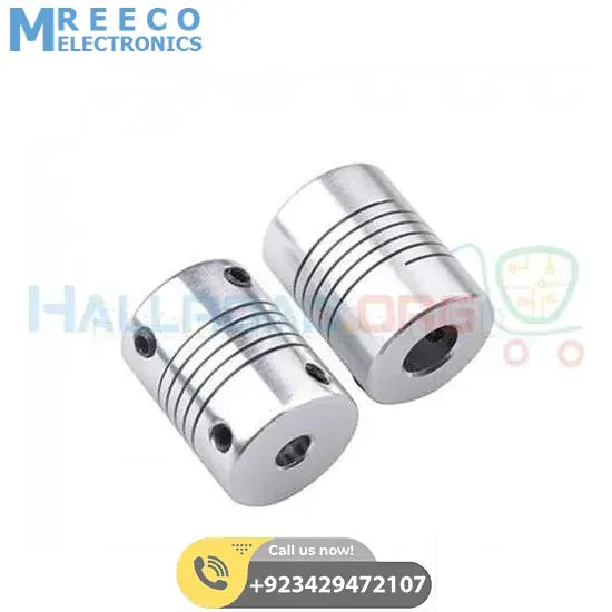 1 Piece 5m x 8mm 5x8mm Flexible Coupling Flexible shaft Coupling - Front View