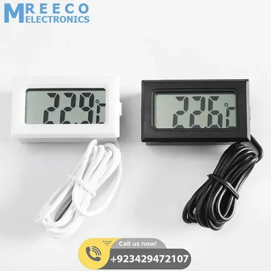 TPM10 Digital Thermometer Temperature Sensor Tester Meter FY-10 with metal sensor - Front View