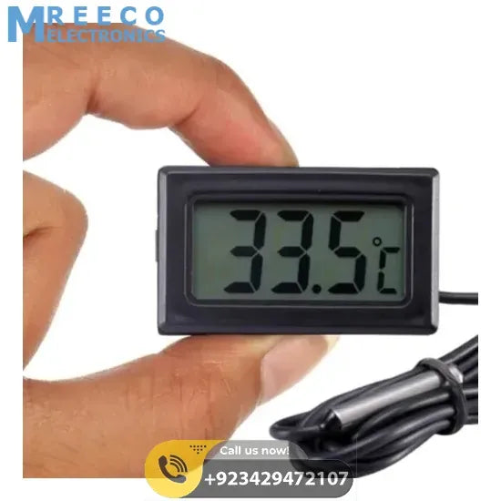 TPM10 Digital Thermometer Temperature Sensor Tester Meter FY-10 with metal sensor - Back View