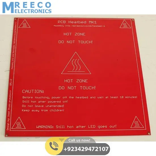 3D printer PCB Heated Bed MK2B 12v and 24v in pakistan - Side View
