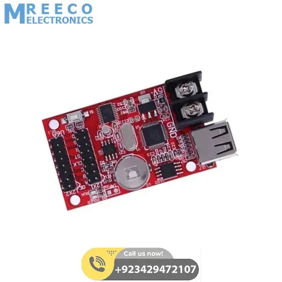 USB Port Single Double Color LED Display Controller Card HD-U6A - Side View