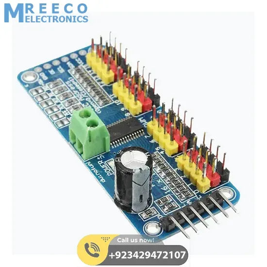 16 Channel Servo Motor Driver PCA9685 12 Bit PWM I2C Module For Arduino - Side View