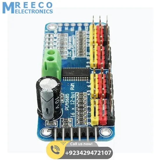 16 Channel Servo Motor Driver PCA9685 12 Bit PWM I2C Module For Arduino - Top View