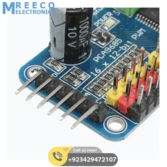16 Channel Servo Motor Driver PCA9685 12 Bit PWM I2C Module For Arduino - Angle View