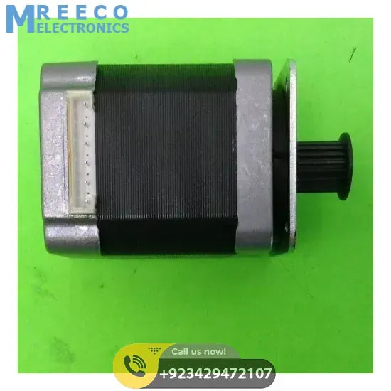 A4988 DRV8825 Compatible NEMA 17 Stepper Motor With GT2 Compatible Pulley - Back View