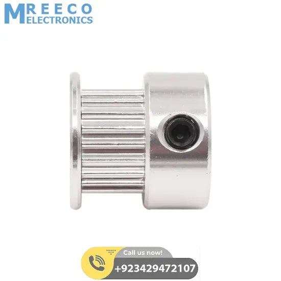 GT2 Pulley 16 Teeth Bore 5MM Timing Gear Alumium For GT2 Belt Width 13MM 3D Printer Accessories - Front View