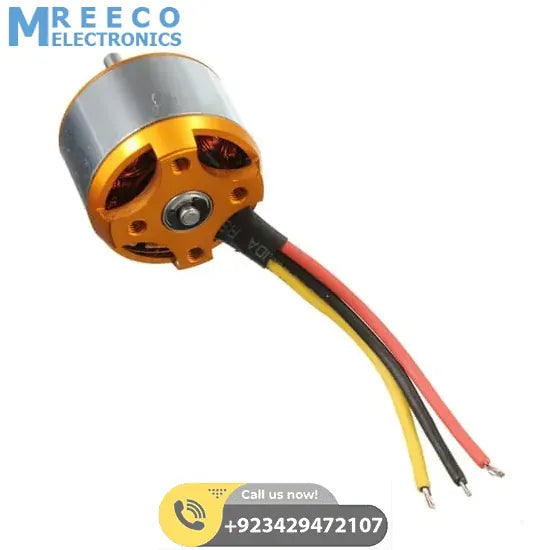 Brushless DC Motor 2450KV BLDC Motor A2212 For Quadcopter - Back View