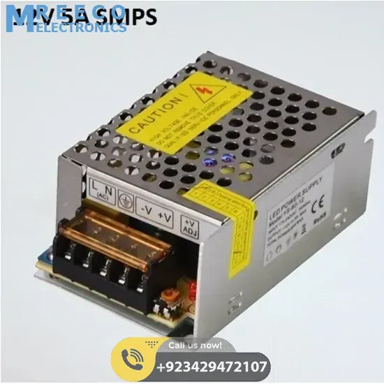 Switching Power Supply SMPS 12V 5A - Front View