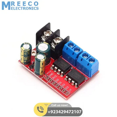 5A Dual Motor Drive Module Reverse PWM Speed Regulation Double H Bridge ZK 5AD - Side View