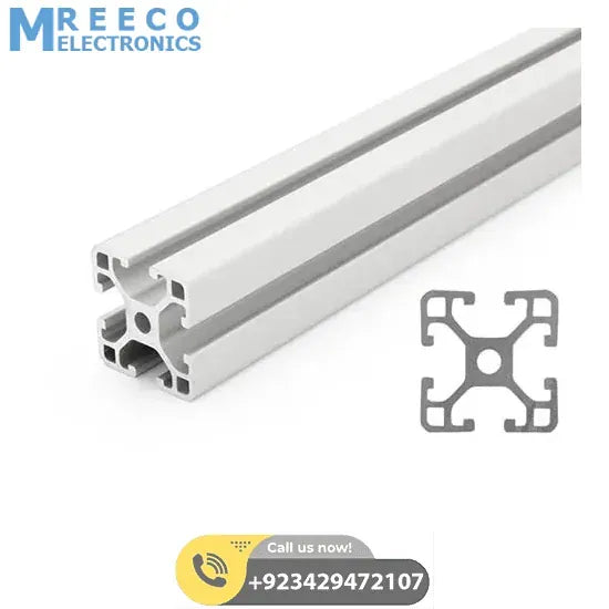 4040 Aluminium Profile Aluminium Extrusion For CNC And 3D Printer 1 Meter Color Black/Silver - Back View