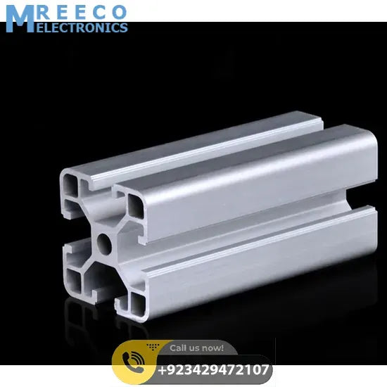 4040 Aluminium Profile Aluminium Extrusion For CNC And 3D Printer 1 Meter Color Black/Silver - Bottom View