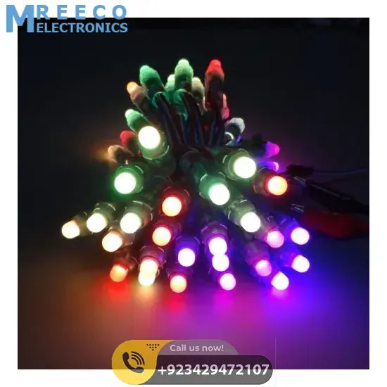 Full Color 50 Pixel LED Lights String IC 1903 - Side View