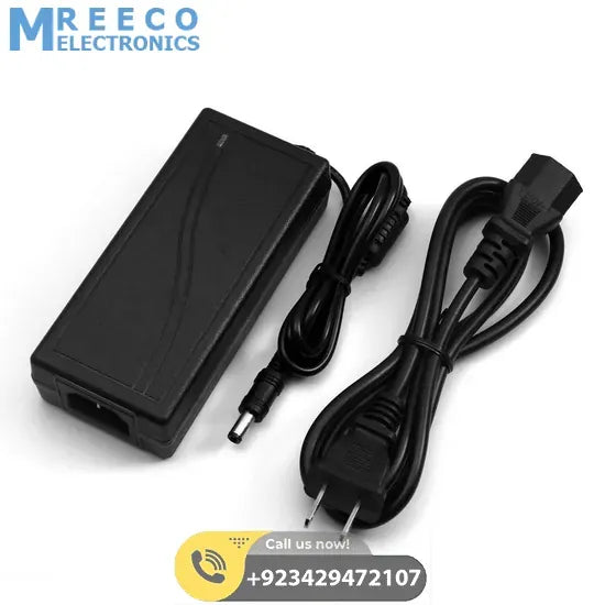 12V 5A 60W Power Supply AC to DC Adapter - Front View
