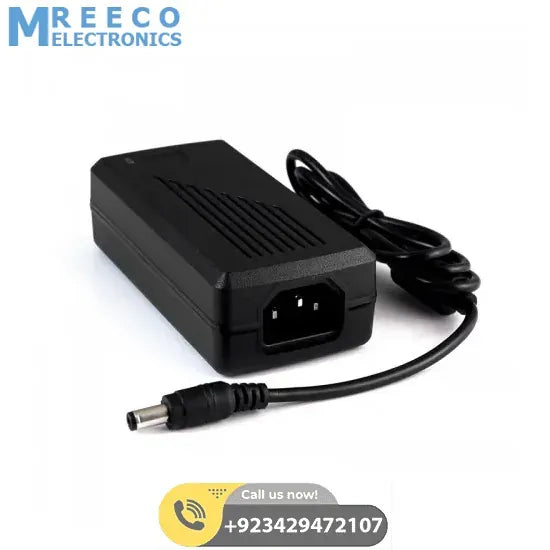 12V 5A 60W Power Supply AC to DC Adapter - Side View