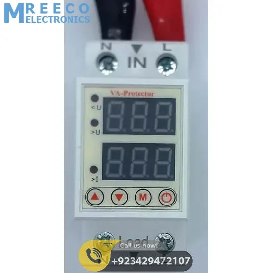 Mora Grand AES Series Voltage Ampere VA Protector - Display View