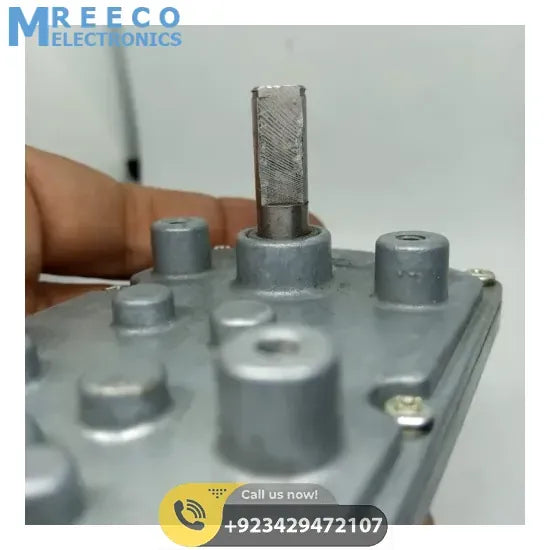 DC Worm Gear Motor AXO40231 - Top View