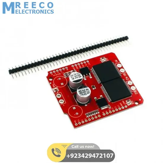 VNH3ASP30 Dual Monster DC Motor Driver Shield - Front View