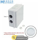 ABS Plastic Dust Proof Junction Box Universal Electrical Project Enclosure White 150mmx150mmx70mm - Back View
