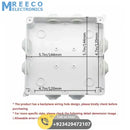 ABS Plastic Dust Proof Junction Box Universal Electrical Project Enclosure White 150mmx150mmx70mm - Top View