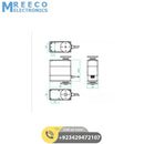 DOMAN RC metal gear DM-RS151M 360degree robot servo 15kg digital servo - Top View