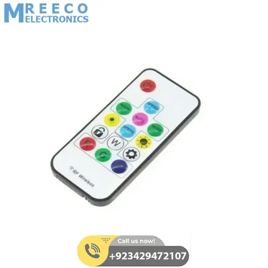 RGB LED Pixel Strip Lights Wireless Remote Controller for WS2811 SK6812 WS2812B 6803 1903 - Back View