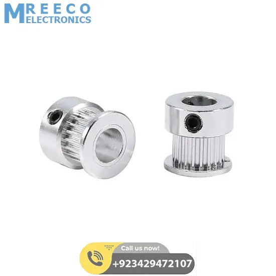 GT2 Pulley 20 Teeth 8mm Bore Timing Gear Aluminum Alloy Pulley For GT2 Belt - Back View