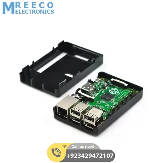 Raspberry Pi 3 Model B B Case Black ABS Plastic Cover Shell Bag Enclosure Computer Box - Bottom View