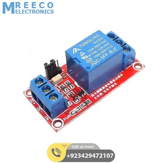 1 Channel 5V Optocoupler Isolated Relay Module - Front View