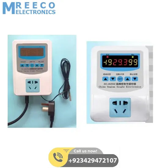 intelligent digital display temperature controller socket switch XH W2102 - Front View