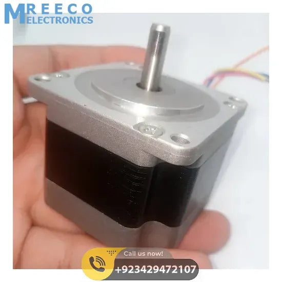 Bipolar NEMA23 1A Stepper Motor 4 Wire Stepper Motor - Front View
