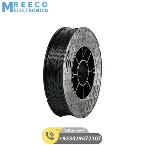 PLA Black Color 3D Printer Filament 1.75 mm 0.5KG Spool Filament - Front View