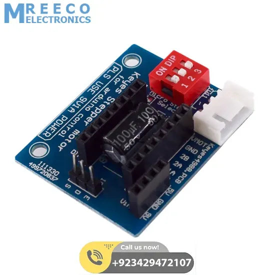 HW-434 A4988 DRV8825 Stepper Motor Driver Control Panel Board Expansion Shield Board Module for 3D Printer in Pakistan - Side View