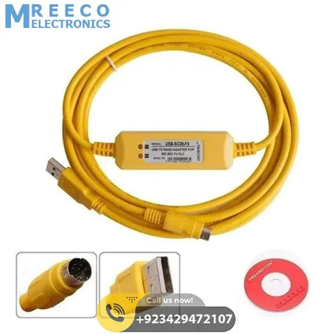 Mitsubishi PLC Programming Cable USB SC09 FX - Front View