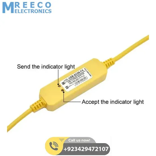 Mitsubishi PLC Programming Cable USB SC09 FX - Back View