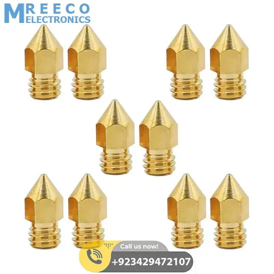 0.3mm 3D Printing Nozzle 3D Printer Accessories Mk8 Brass Nozzle In Pakistan - Side View