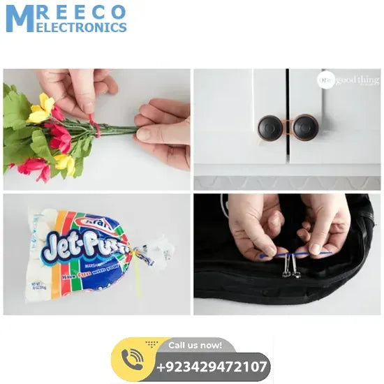 5 Inch 127mm PVC Cable Ties - Back View