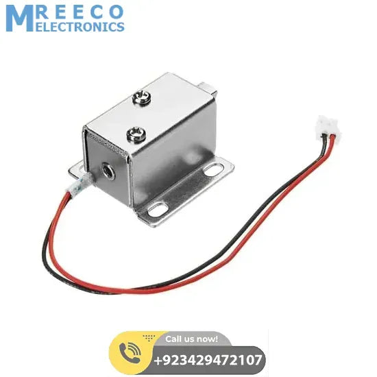 12V Drawer Cabinet Electric Door Lock 27x29x18mm Lock Assembly Solenoid - Bottom View