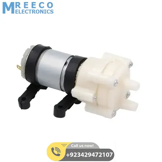 12v DC Diaphragm Water Pump for Arduino - Front View