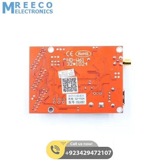 Huidu WIFI U Disk LED Display Controller Card Board Module HD-W61 - Back View
