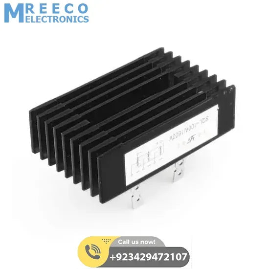 Three Phase Full Bridge Rectifier SQL100A 1600V AC To DC Diode Rectifier Bridge Module - Side View