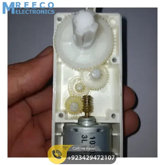 Worm Gear High Torque 12V 5RPM DC Gear Motor In Pakistan - Top View